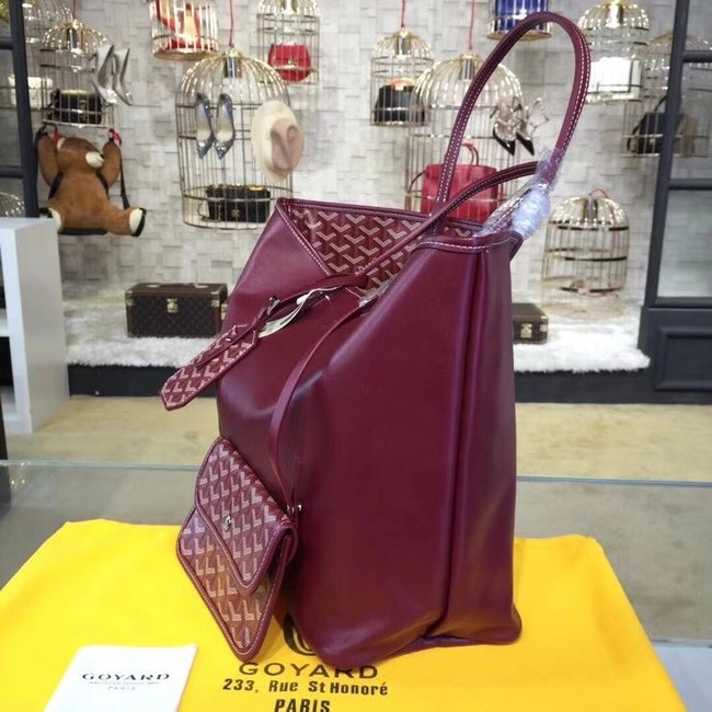 Goyard Calfskin Leather Tote Bag 20208 Wine