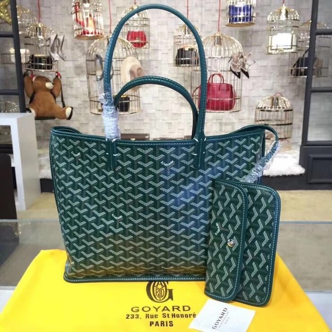 Goyard Calfskin Leather Tote Bag 20208 green