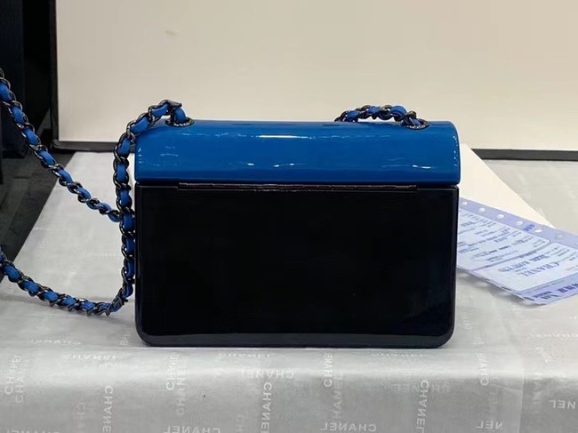 chanel evening bag AS2513 Black & blue