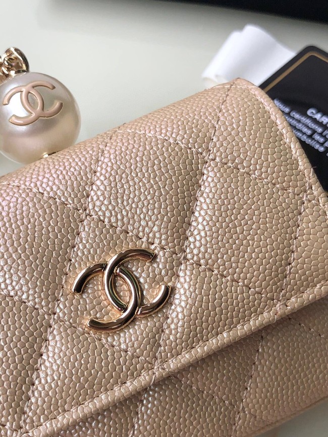 Chanel flap coin purse with chain AP2119 gold