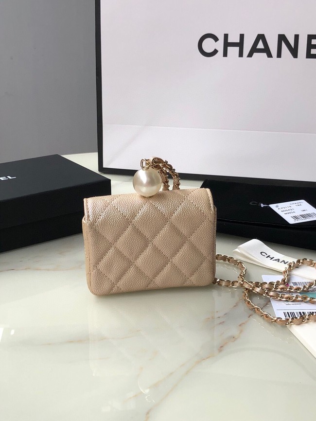 Chanel flap coin purse with chain AP2119 gold