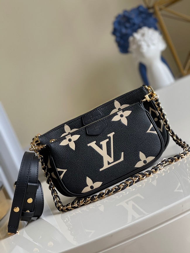 Louis Vuitton MULTI POCHETTE ACCESSOIRES M45777 Black&Cream