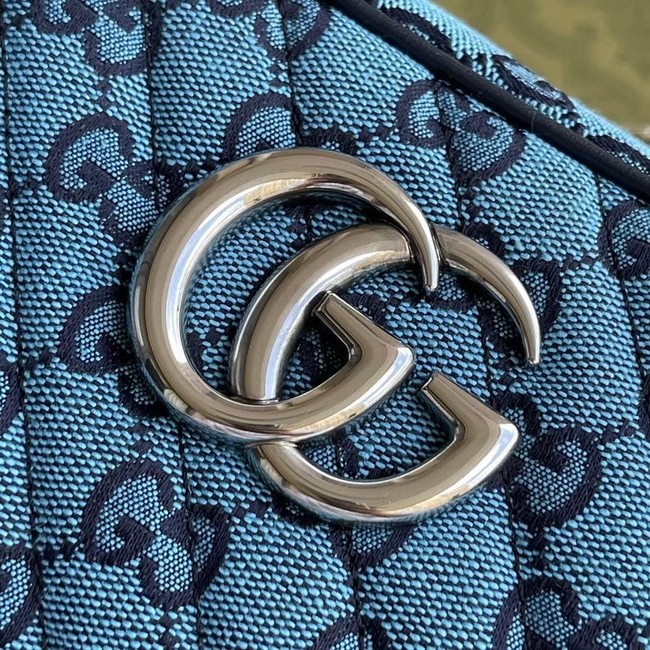 Gucci GG Marmont Multicolor small shoulder bag 447632 blue