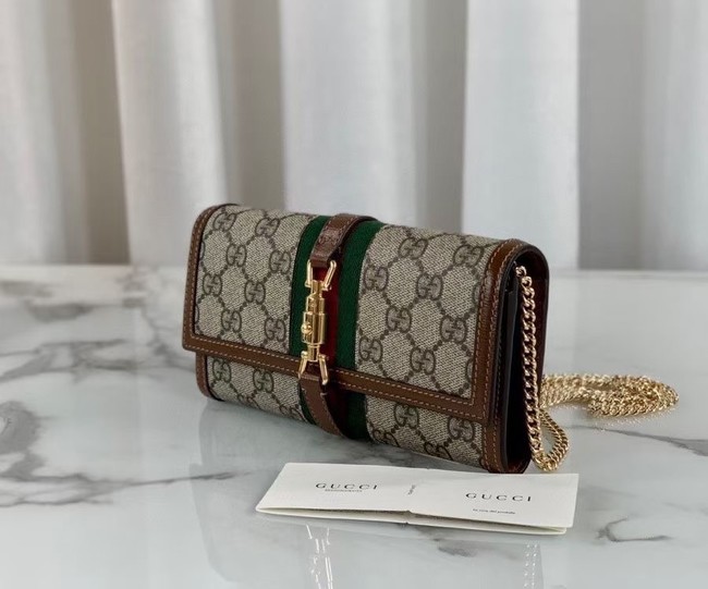 Gucci Jackie 1961 chain wallet 652681 Brown 