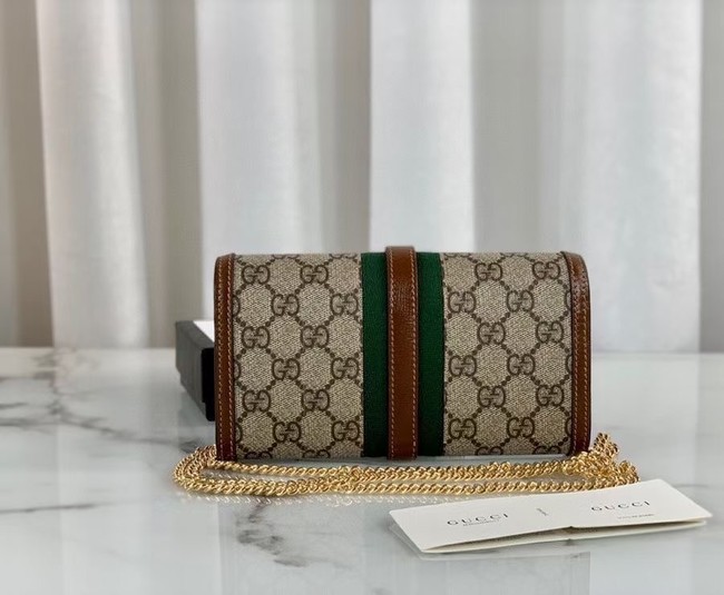 Gucci Jackie 1961 chain wallet 652681 Brown 