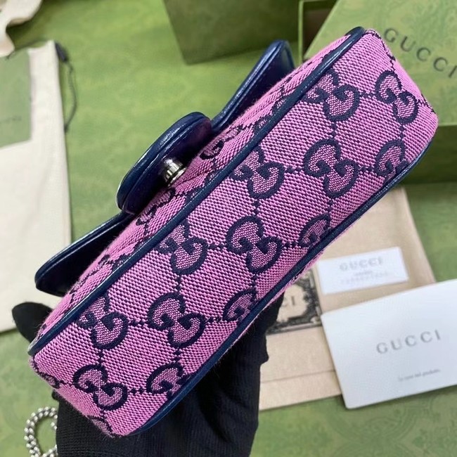 Gucci GG Marmont Multicolor super mini bag 476433 pink