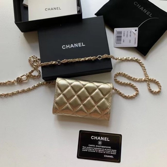 Chanel Original Grained Calfskin Pocket 81081 gold