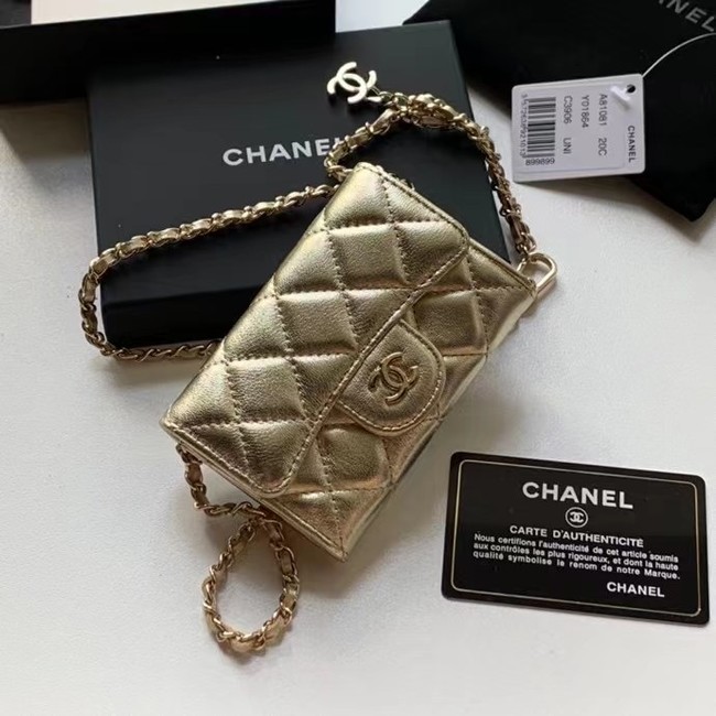 Chanel Original Grained Calfskin Pocket 81081 gold