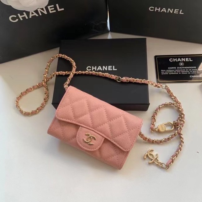 Chanel Original Grained Calfskin Pocket 81081 pink