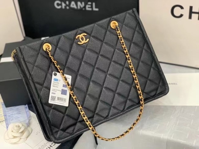 Chanel Original Leather Shopping Bag AS2360 black