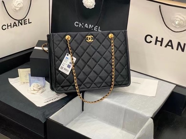 Chanel Original Leather Shopping Bag AS2360 black