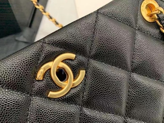 Chanel Original Leather Shopping Bag AS2360 black