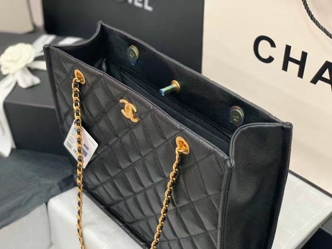 Chanel Original Leather Shopping Bag AS2360 black