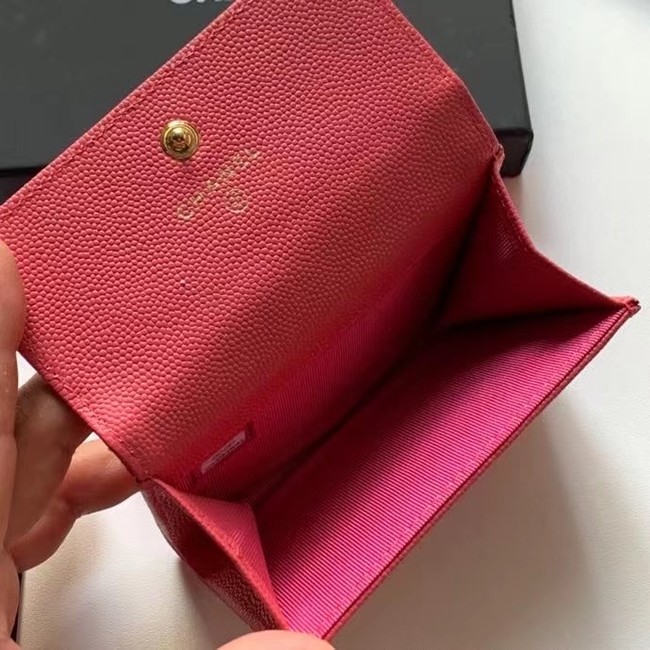 Chanel card holder Calfskin AP2038 red