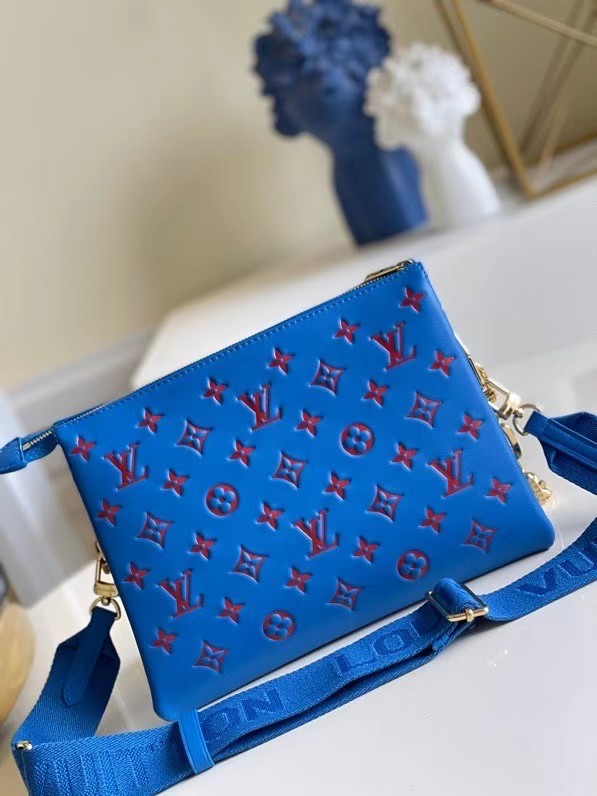 Louis Vuitton COUSSIN PM M58628 blue&red