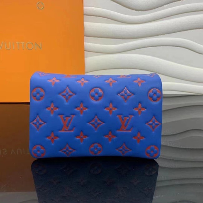 Louis Vuitton POCHETTE COUSSIN M80743 Blue & Red