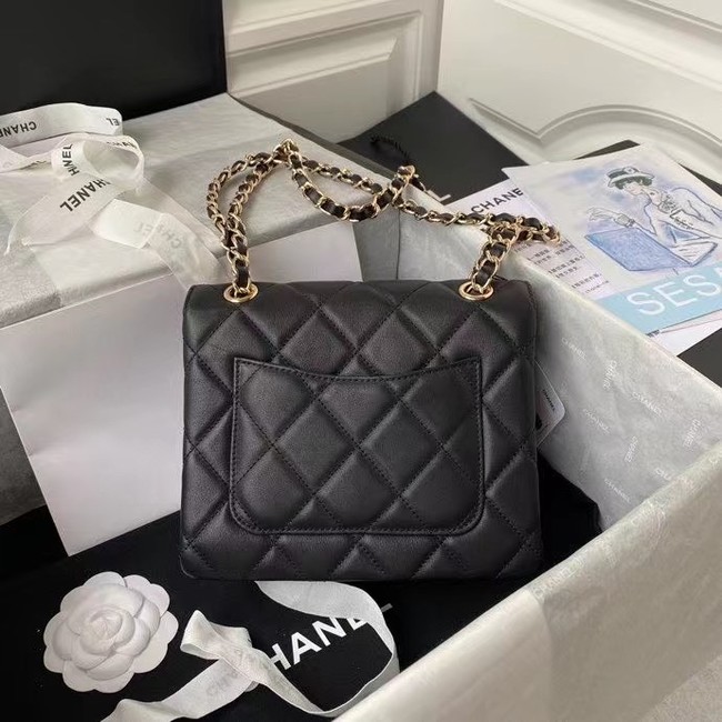 CHANEL mini flap bag AS2468 black