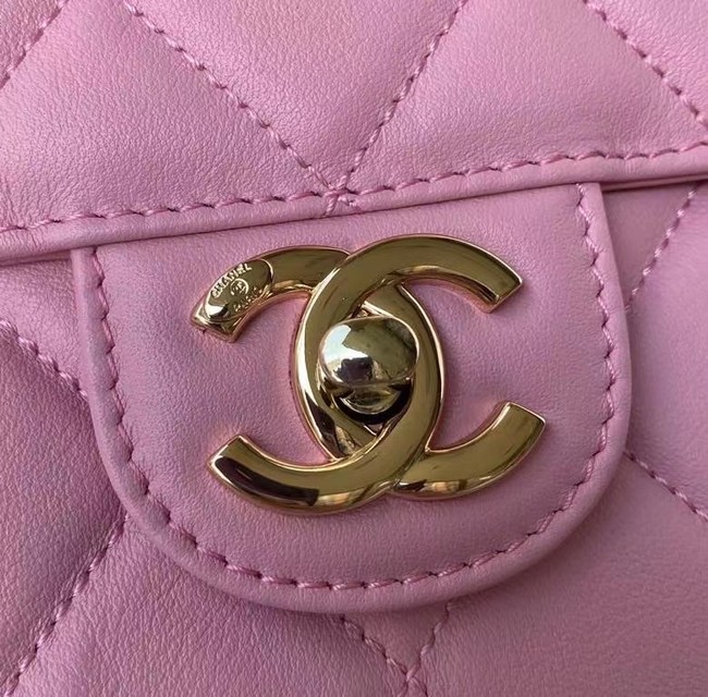 CHANEL mini flap bag AS2468 pink