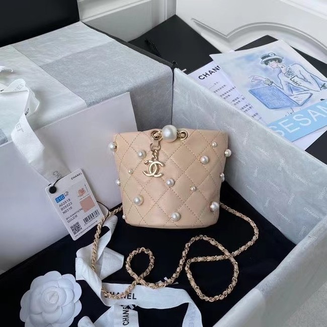 Chanel mini drawstring bag AS2518 Apricot