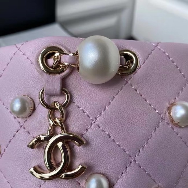 Chanel mini drawstring bag AS2518 pink