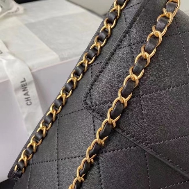 Chanel small hobo bag AS2543 AS2542 black