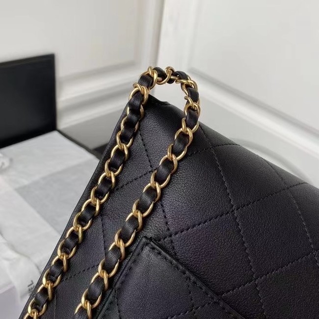 Chanel small hobo bag AS2543 AS2542 black