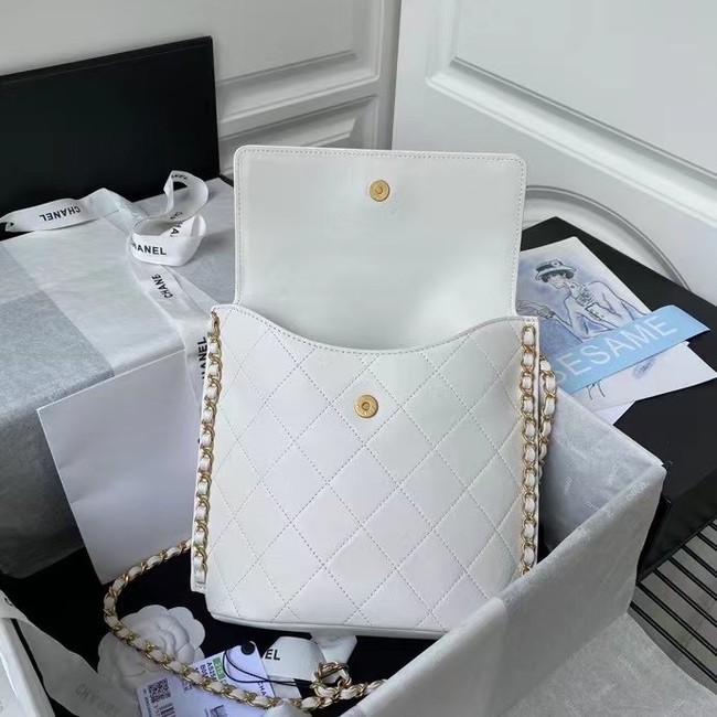 Chanel small hobo bag AS2543 AS2542 white