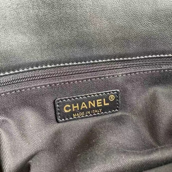 chanel flap bag Tweed 19SS black