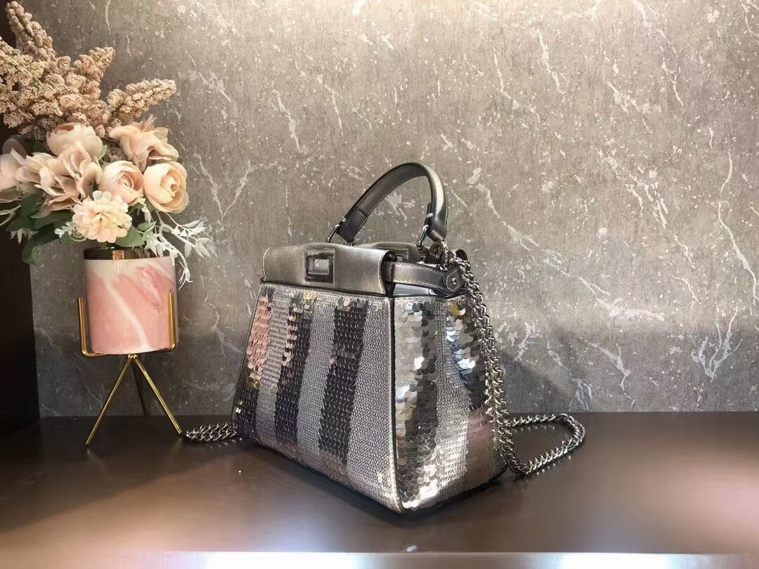 FENDI Mini-bag from the Chinese New Year Limited Capsule Collection Code: 8BN309A  silver