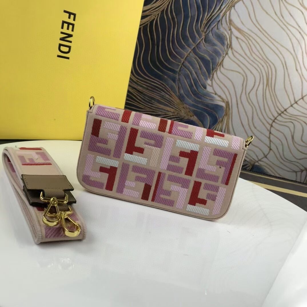 FENDI fabric bag F1230 pink