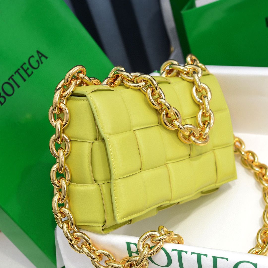 Bottega Veneta PADDED CASSETTE BAG 591971 Lemon