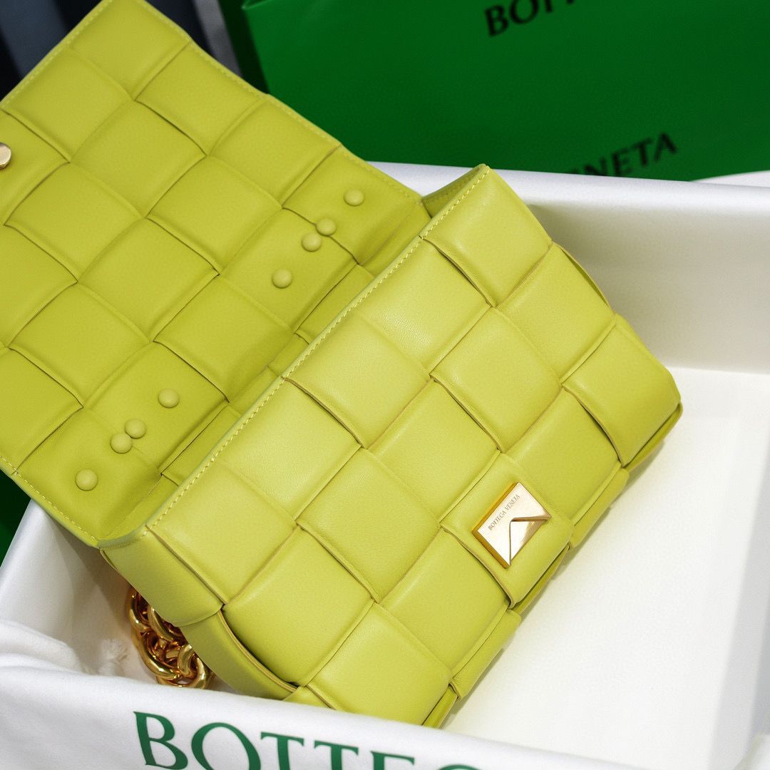 Bottega Veneta PADDED CASSETTE BAG 591971 Lemon