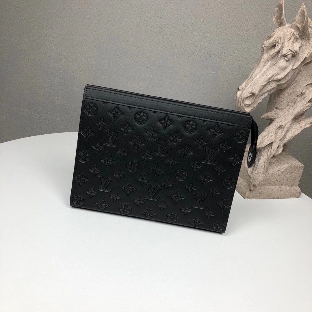 Louis Vuitton Monogram Eclipse POCHETTE VOYAGE MM M61692 Black