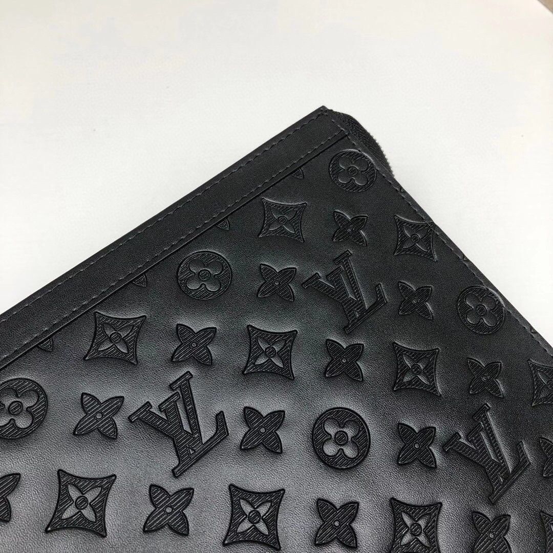 Louis Vuitton Monogram Eclipse POCHETTE VOYAGE MM M61692 Black