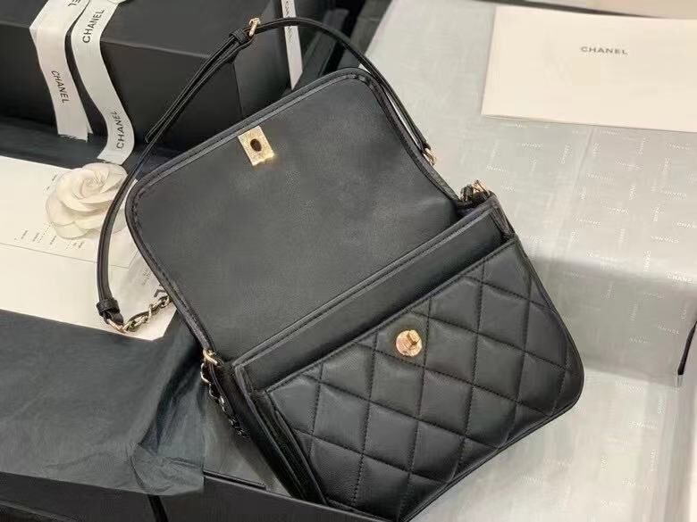 Chanel Cross-body Original Leather Bag AS2447 Black