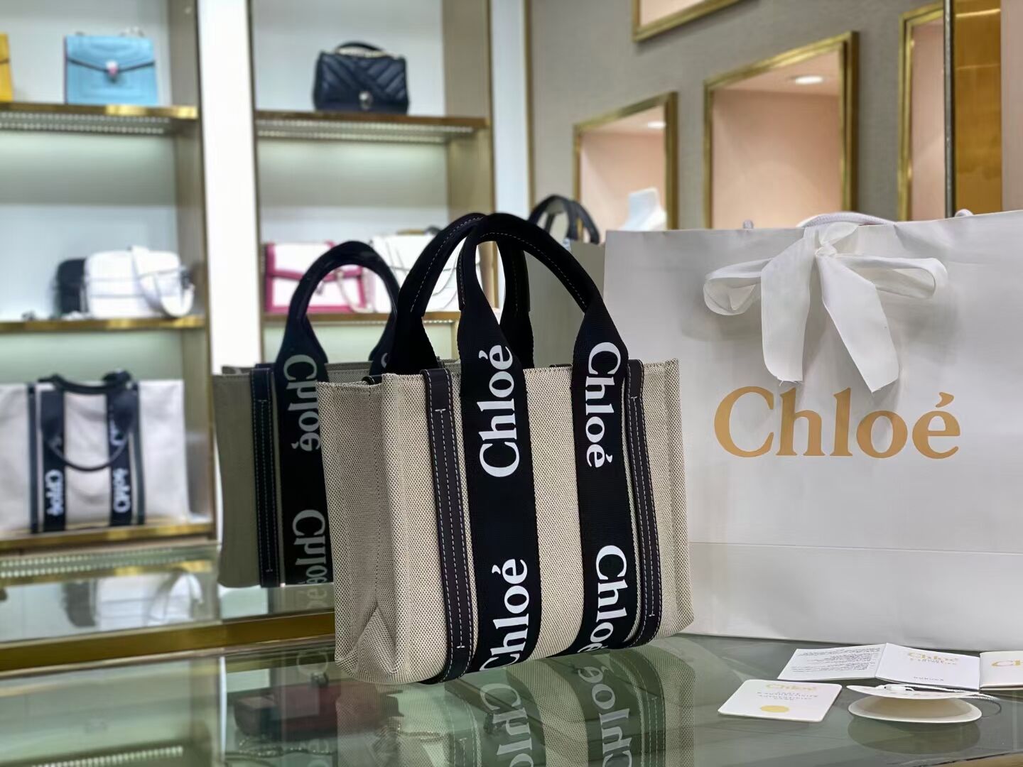 Chloe Cloth & leather 6C027 black