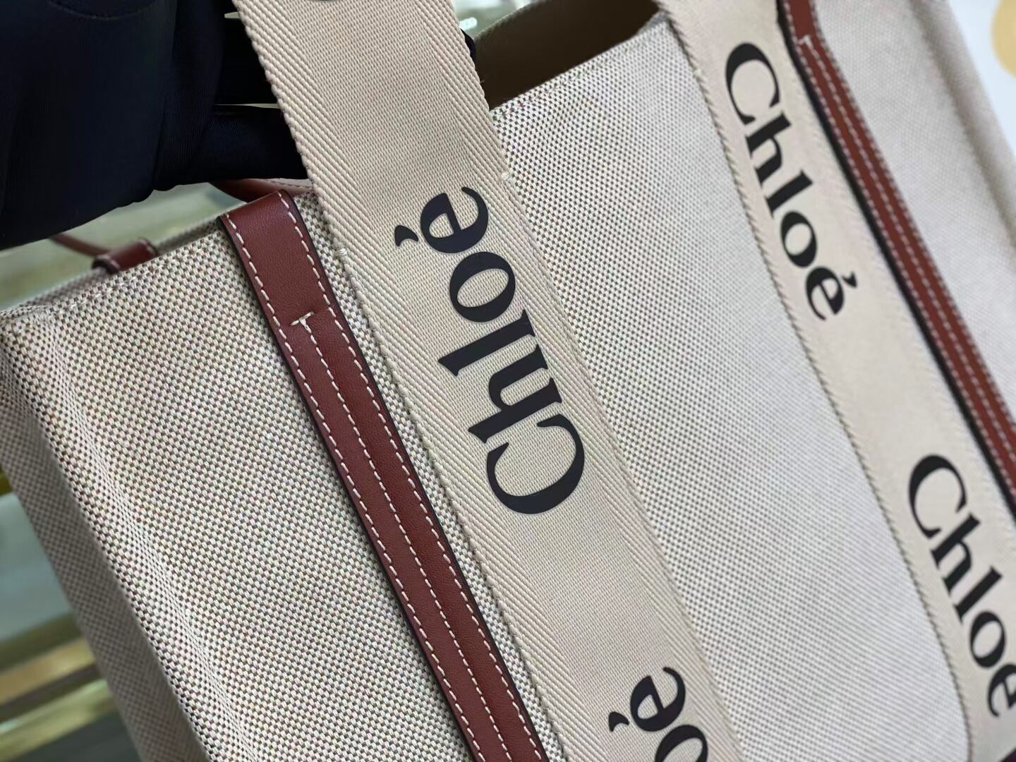 Chloe Cloth & leather 6C026 brown