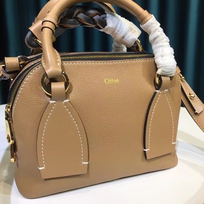 Chloe Original Calfskin Leather Bag 6C081 Apricot