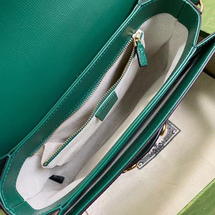 Gucci Horsebit 1955 small shoulder bag 602204 green