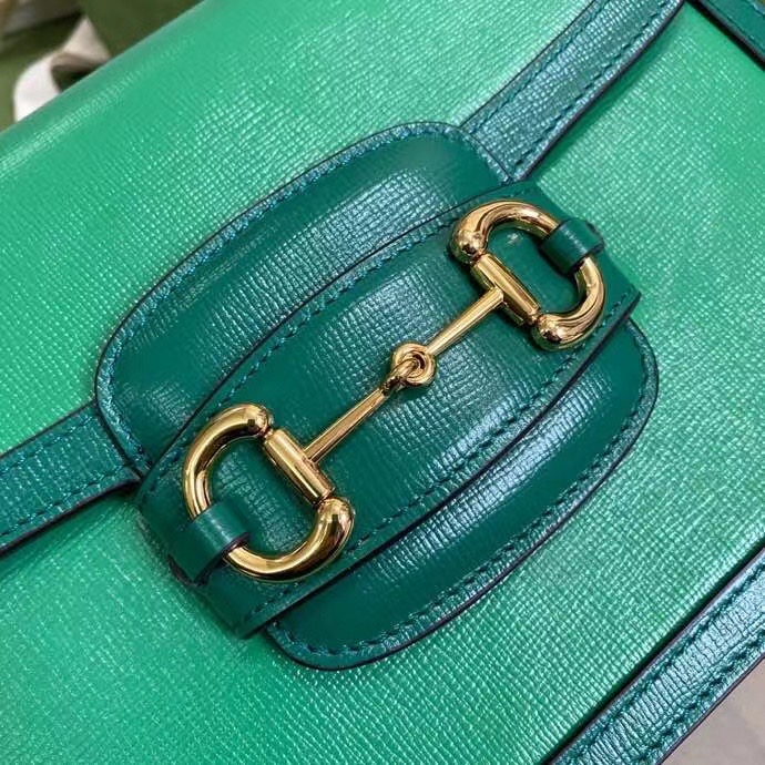 Gucci Horsebit 1955 small shoulder bag 602204 green