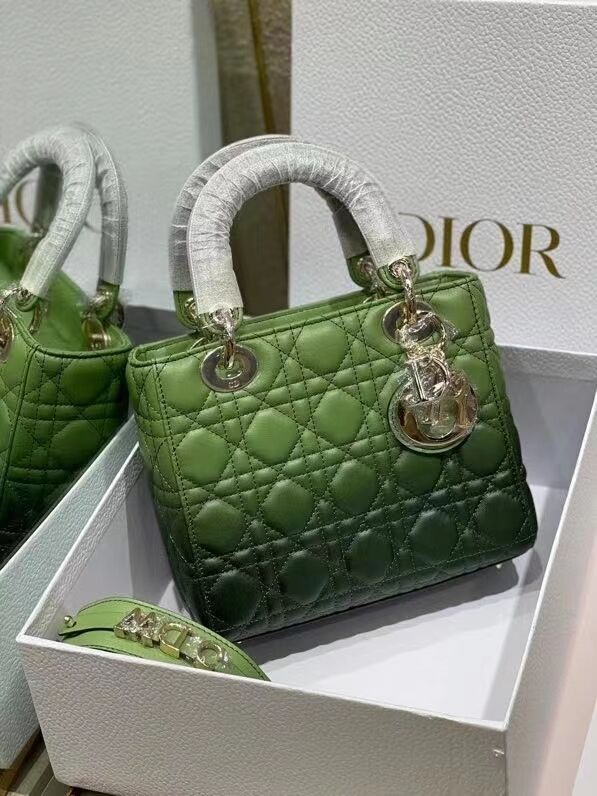 LADY DIOR MY ABCDIOR BAG green Gradient Cannage Lambskin M0538OS