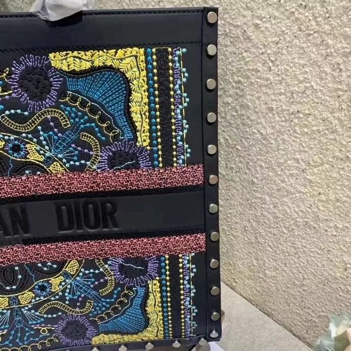 DIOR BOOK TOTE Multicolor Mizza Embroidery M1286ZRHM