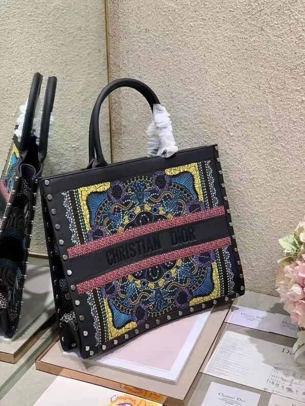 DIOR BOOK TOTE Multicolor Mizza Embroidery M1286ZRHM