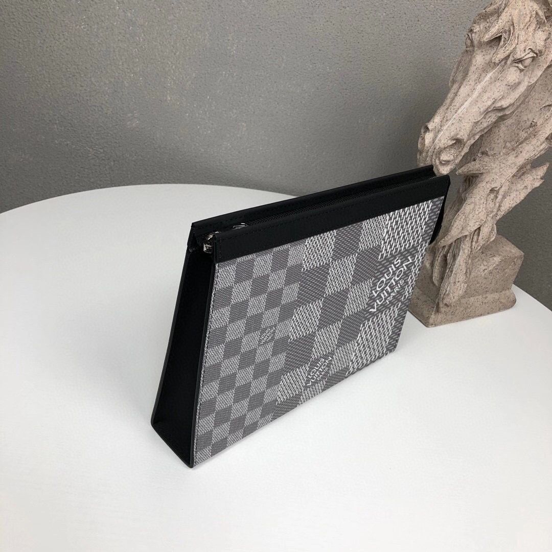 Louis Vuitton Damier Graphite POCHETTE VOYAGE MM M60443 Gray