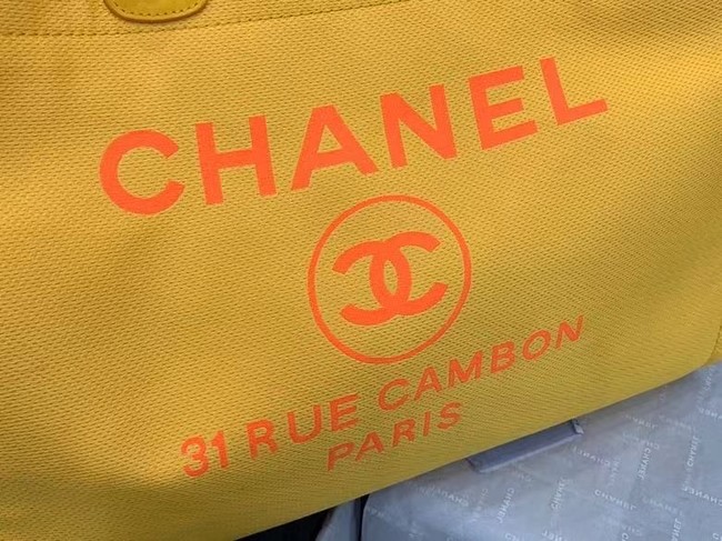 Chanel Original large shopping bag 66941 yellow