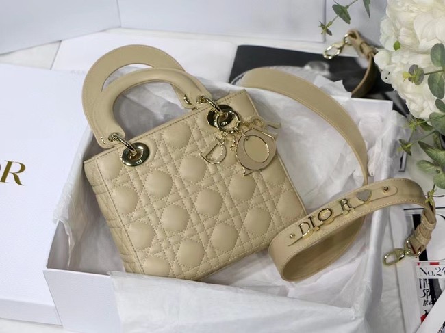 LADY DIOR MY ABCDIOR BAG Cannage Lambskin M0538O Beige