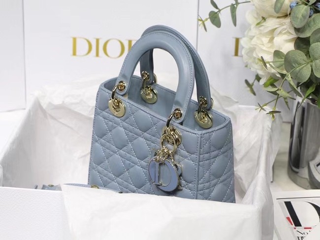 LADY DIOR MY ABCDIOR BAG Cannage Lambskin M0538O grey