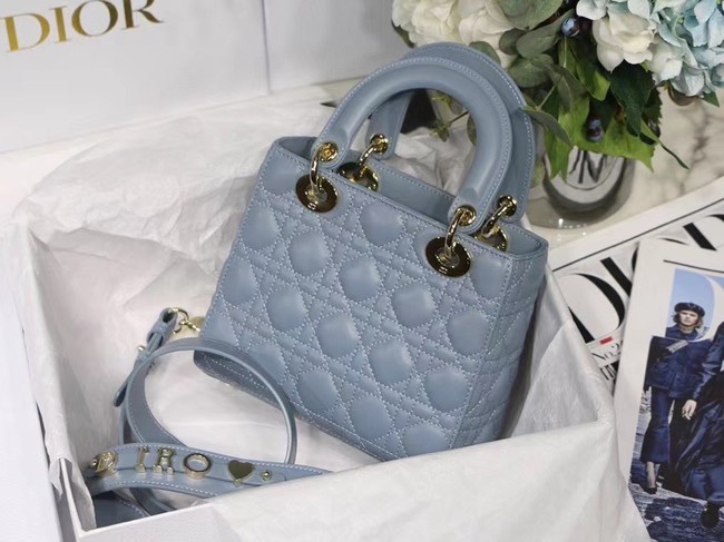 LADY DIOR MY ABCDIOR BAG Cannage Lambskin M0538O grey