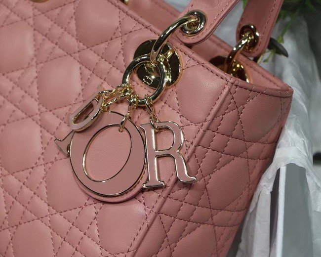 LADY DIOR MY ABCDIOR BAG Cannage Lambskin M0538O pink