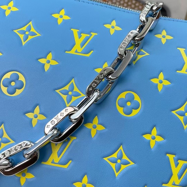 Louis Vuitton COUSSIN PM M58628 light blue&yellow